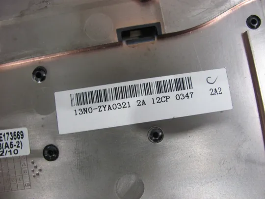 номер0272-1 Кришка панель палмрест та тачпад 13N0-ZYA0321 для  Fujitsu Lifebook N532 оригінал Інструкція