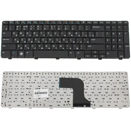 Купити УЦІНКА! Клавіатура для ноутбука DELL (Inspiron: N5010, M5010), rus, black (немає одного кріплення)