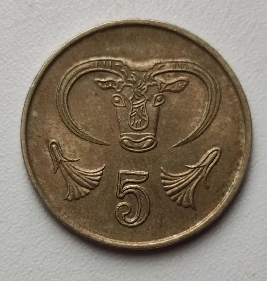 5 центов 1998 года монета Кипра kf656 Ціна