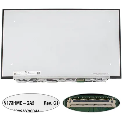 фото, Матриця 17.3 N173HME-GA2 (1920*1080, 40pin(eDP, IPS, 480HZ, 300cd/m2, 100% sRGB), LED, SLIM(без планок та вушок), матова, роз'єм