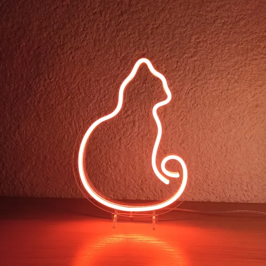 Неоновий світильник Кіт 213х285 acr-n000036 Ціна
