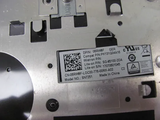 номер0883-16 Кришка панель палмрест клавіатура 0FCN57 AM1Q0000100 для Dell Vostro 5468 5568 V5568 оригінал На торгах