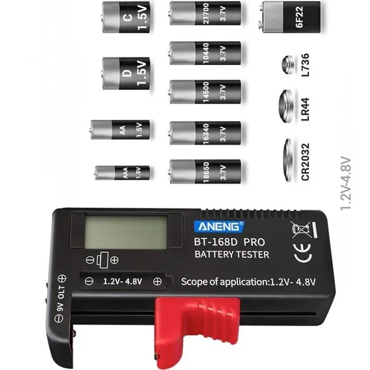 Электронный тестер для батареек BT-168 PRO Ціна