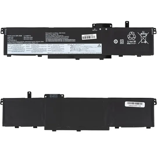 Батарея для ноутбука Lenovo L21M6P70 (ThinkPad P16 Gen 1) 11.52 8160mAh 94Wh Black Ціна
