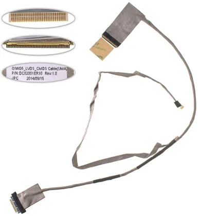 фото, Шлейф матриці для ноутбука LENOVO (G480, G485), LED, роз'єм під камеру (MB: UMA) (DC02001ER10)