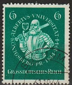 фото, 1944 - Рейх - Університет Кенігсберга Mi.896 _гаш _1.60 €