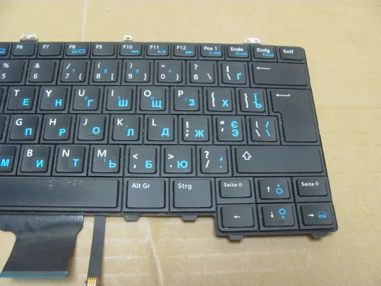 номер0954-17 клавіатура ДОНОР 0896NG для Dell LATITUDE E7000 E7240 E7440 оригінал З аукціону