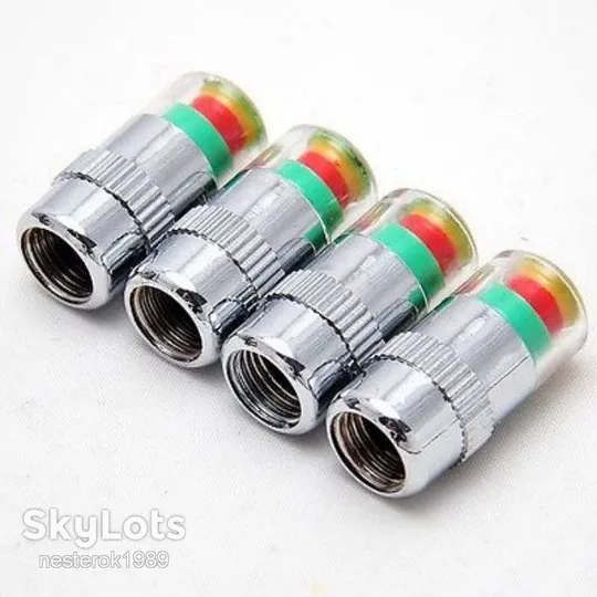 Колпачки на ниппель с индикатором давления в шинах 2.4 bar Продаж