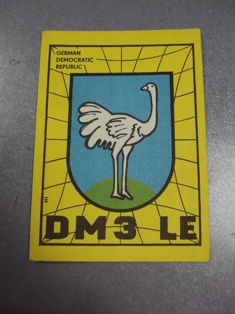 Купити карточка радиообмена QSL германия герб штраусберг 1978 №2377