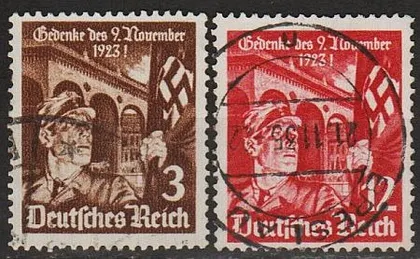 фото, 1935 - Рейх - 12 років пивного путчу Mi.598-99