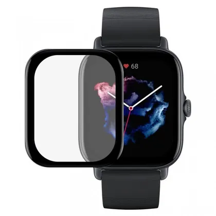 фото, Полимерная пленка 3D (full glue) (тех.пак) для Xiaomi Amazfit GTS 3