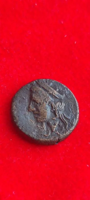 Подлинная древняя монета Лучник +монограмма под луком, Богиня Деметра с короной, чекан Ольвии pb374 Ціна