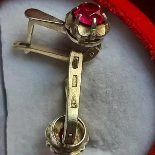 Серьги  сережки серебро ссср Mw3113 Інтернет-аукціон