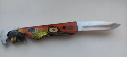 Великолепный выкидной нож ИТК выкидуха Древний воин Гладиатор ,np336 Ціна