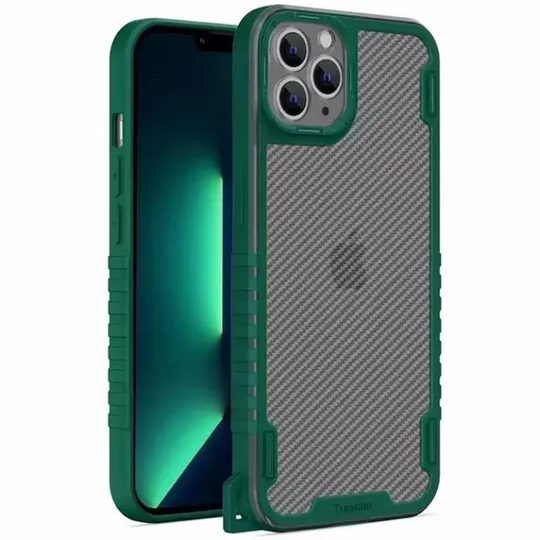 Чехол TPU+PC TRAVEL Carbon для Apple iPhone 12 Pro Max (6.7&quot;) Ціна