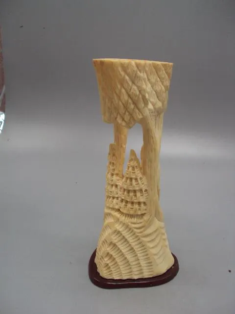 Карандашница кость сказка лиса и журавль высота 17 см вес 294 г №13681 Інтернет-аукціон