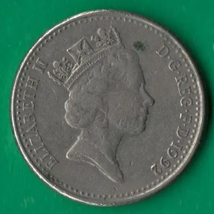 фото, 10 пенсів 1992 року Великобританія [БР]