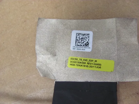 номер0862-19 шлейф 40pin 0G1PVV DC02C00K300 для Dell Latitude 5500 5501 5510 5511 Precision 3540 3541 3551 Шлейф дисплея Шлейф підключення дисплея Шнур для відеоекрана Шлейф екрана Laptop matrix cable оригінал Недорого