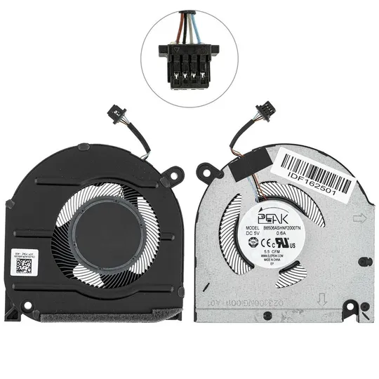 Купити Оригінальній вентилятор для ноутбука DELL INSPIRON 15 Plus 7510, 4pin (левый+правый) (0GJN2R+0CNNWF)