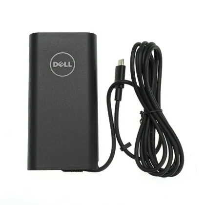 фото, Оригінальний блок живлення для ноутбука DELL TYPE-C 90W, Black, OVALE
