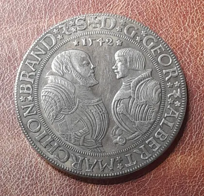 фото, Талер 1542 року. Бранденбург. Георг та Альберт. Копія.