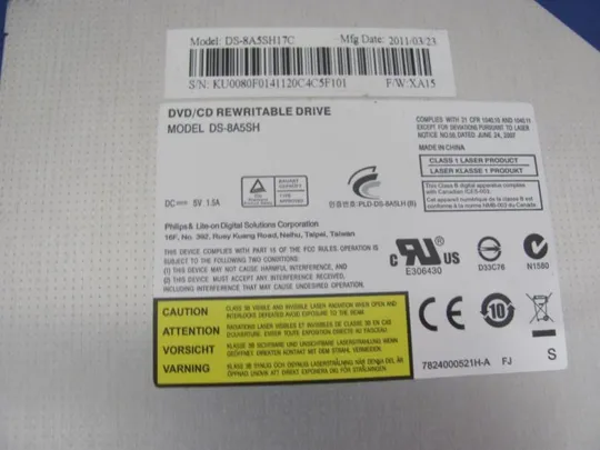 №260-2 DVD-привод AP0C9000500 Acer 5552G 5253 5336 5551 5741 5742 eMachines E442 E642G оригінал Продаж