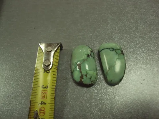 Камень варисцит для ювелирных изделий лот 2 шт вес 11,32 г №1280 З аукціону