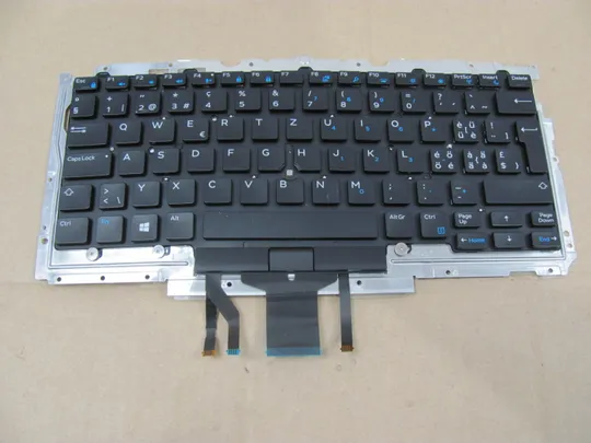 595-4 клавіатура робоча  04JPX1 з кріпленням  для Dell Latitude E7470  7470 E5450 5450 E5470 5470 5480 5488 5490 5491 5495 E7450 7480 оригінал Ціна