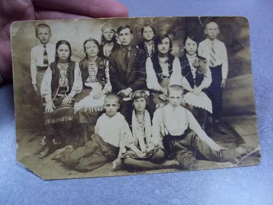 Купити фотография открытка украинская вышиванка бусы 1935 в.оришковцы №5297