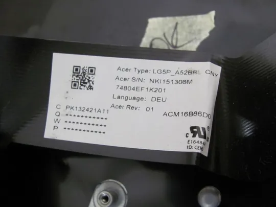 номер0482-1 Кришка панель палмрест клавіатура РОБОЧА AP211000610 для ACER Acer Nitro AN515-51 AN515-31 оригінал Характеристики