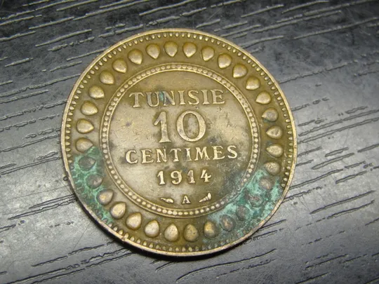 Купити 10 сантимів 1914 Французький Туніс рідкісна