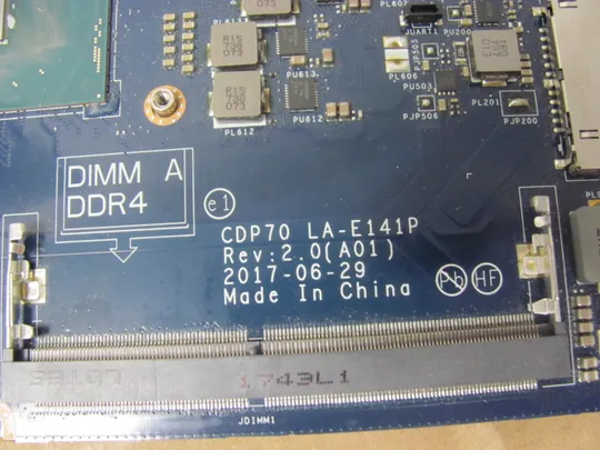 номер0178-25 материнська плата Mainboard Материнка Основна плата Системна плата Плата системи Laptop motherboard мамка ноутбучна плата SR32N i7-7820HQ CDP70 LA-E141P для Dell Latitude E5480 оригінал Характеристики