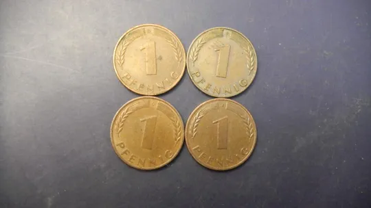 1 пфеніг 1950 ФРН (всі монетні двори) Ціна