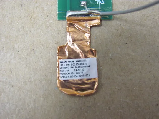 627-15 WI-FI антени DC33001MC20 для Lenovo ThinkPad X280 A285 оригінал Де купити