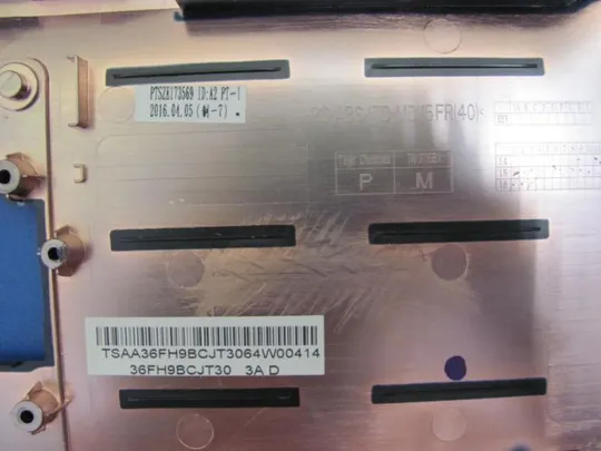 №18-3 Кришка (дно, корито, піддон) корпуса 36FH9BCJT30 для FUJITSU LIFEBOOK A555 оригінал Інтернет-аукціон