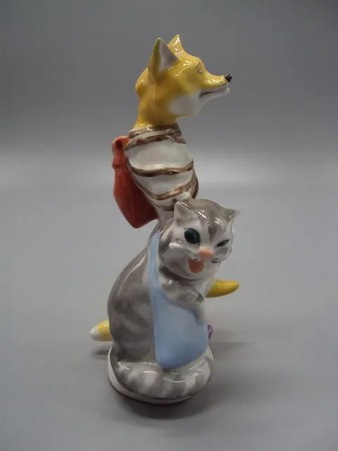 Купити Фигура фарфор статуэтка ЛФЗ кот Базилио и лиса Алиса сказка буратино и золотой ключик 14,5 см №14517
