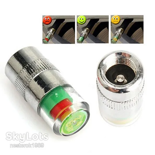 Купити Колпачки на ниппель с индикатором давления в шинах 2.4 bar