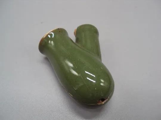 Двойник часть курительной трубки, в который вставляется чаша и чубук керамика 6 см №13530 З аукціону