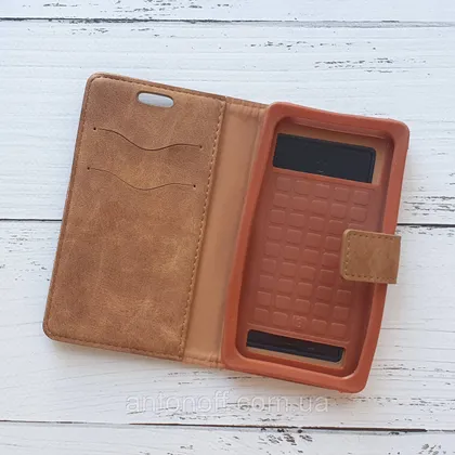 фото, Книжка універсальна Nillkin Slider / слайдер 4.5"-4.8" (13.7×7.2см) для телефона Brown