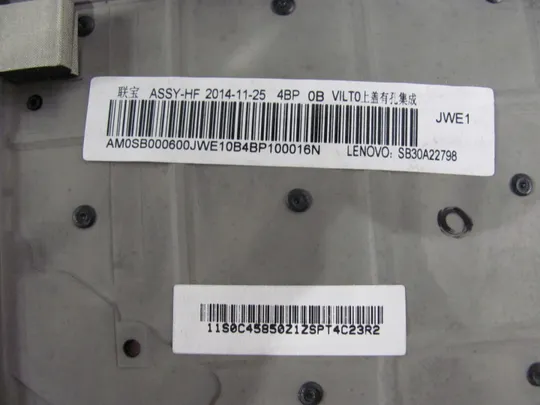 397-1 Кришка панель палмрест AM0TW000600  для Lenovo ThinkPad T450 T450S оригінал На торгах