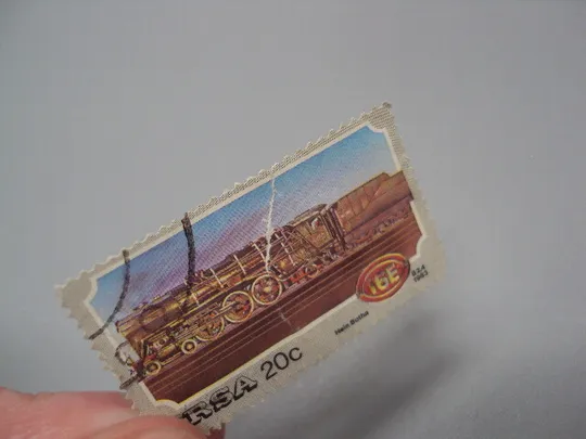 Марка Южная Африка RSA Hein Botha 1983 паровоз поезд транспорт гашенная №15373 З аукціону