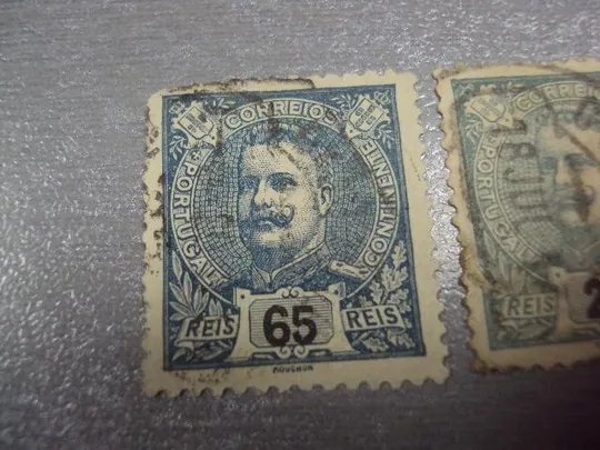 Купити марки Португалия 1898 стандарт личности король Карлос l лот 2 шт гаш №1875