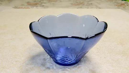 Креманка піалка салатниця блакитне радянське скло Вживане Продаж