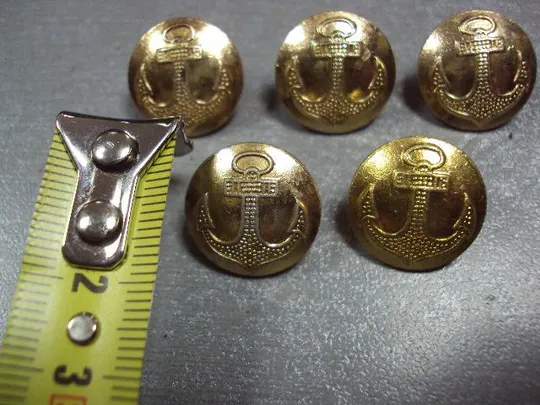 Купити милитария пуговица вмф ссср 18 мм якорь мосштамп 70-80 е лот 5 шт №2496