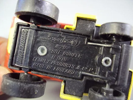 машинка Matchbox england Site Dumper 1976 Англия строительный думпер размер 6,5 х 3,8 см №9496 Де купити
