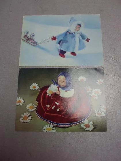 фото, открытка куклы 1968 борисова аскинази лот 2 шт №4591