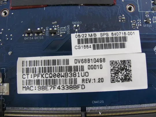 540-18  материнська плата 6050A2723701 840716-001 i5-6200U для HP ProBook 640 G2 650 G2   оригінал Характеристики