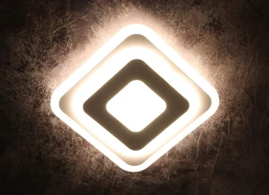 Светильник потолочный LED 2234/250-k Белый 4х25х25 см. Де купити