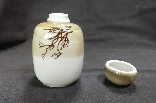 Банка для специй чая советский фарфор с рисунком в восточном стиле Полонное ЗХК чайница Продаж