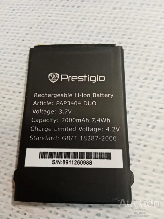 Аккумулятор (оригинал 100%) для Prestigio PAP3404 новый З аукціону